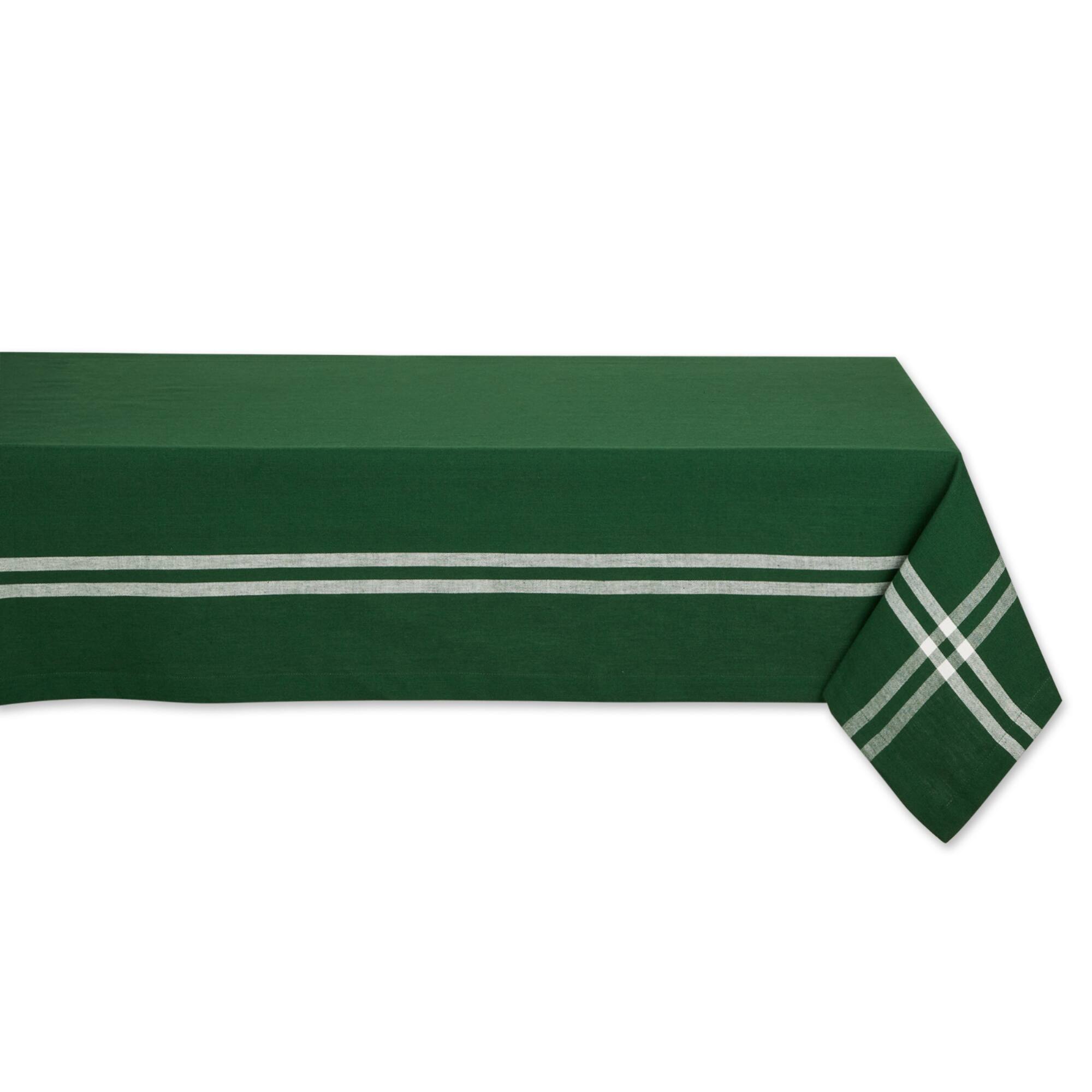 Balsam Border Stripe Tablecloth, 60" x 120"